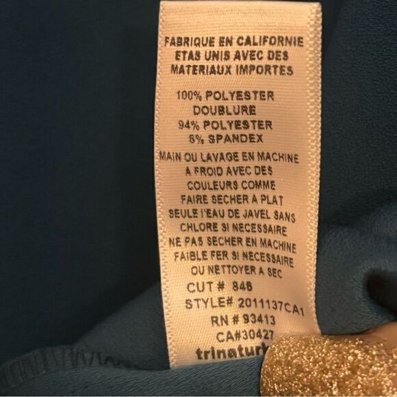 Trina Turk NWT Enamel 3/4 Bell Sleeve Chic Feminine Loose Flowy Top X Large - Picture 11 of 11